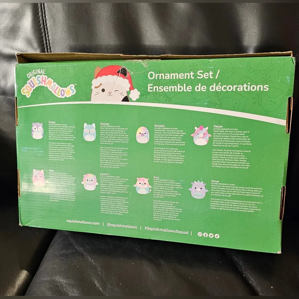 Original SquishMallows Holiday Tie Dye Set Of 8 New in Box - Picture 2 of 16